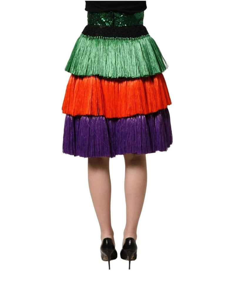 Dolce & Gabbana Skirt in multicolor, Silk — view 4