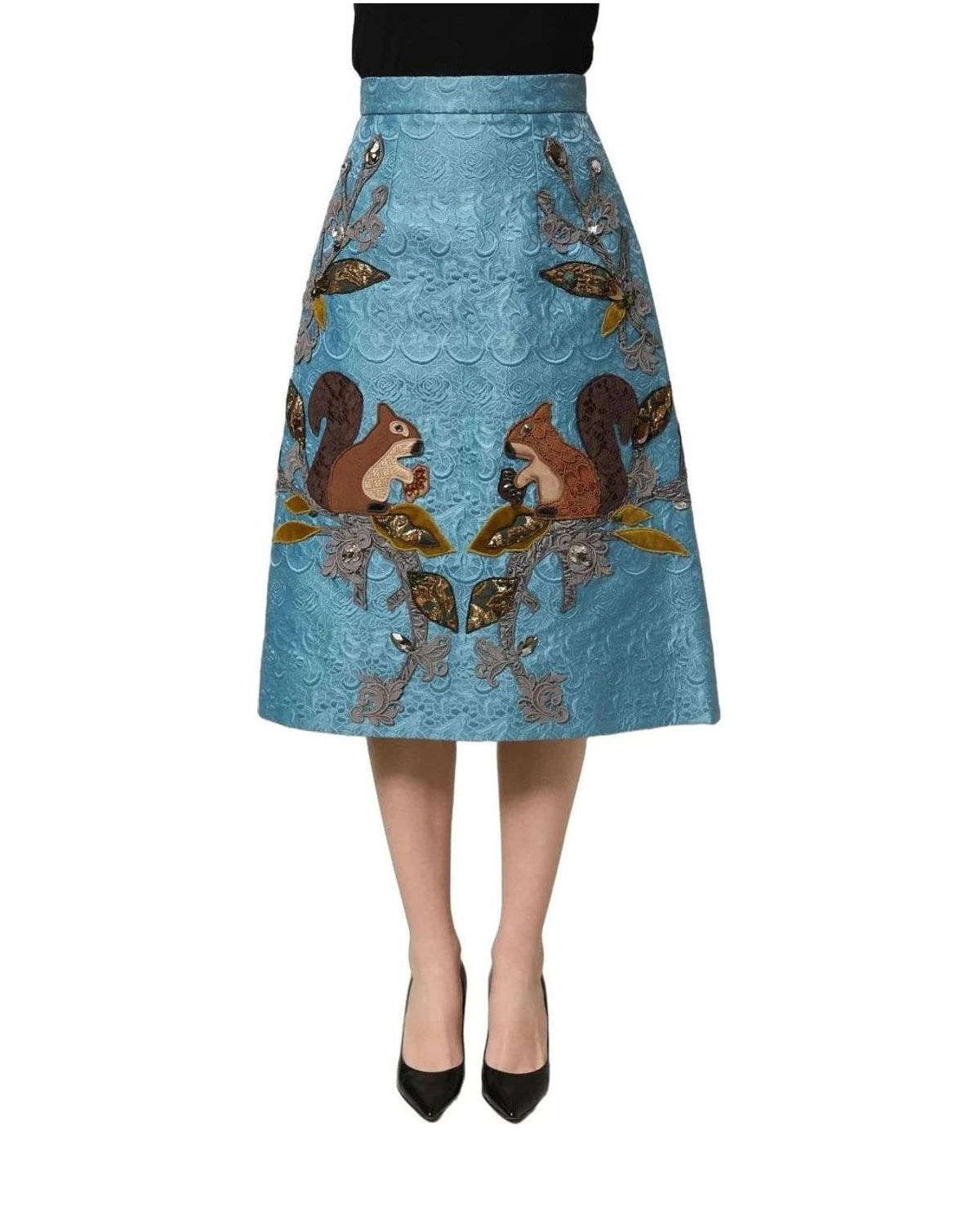 Dolce & Gabbana Skirt in blue, Cotton — view 2