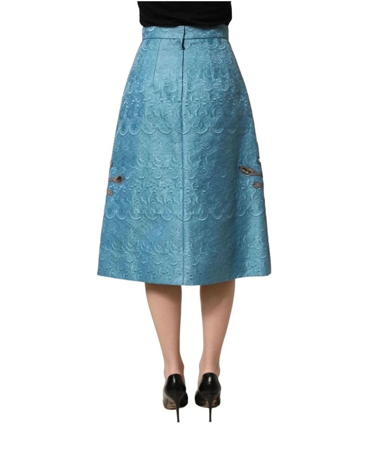 Dolce & Gabbana Skirt in blue, Cotton — view 5