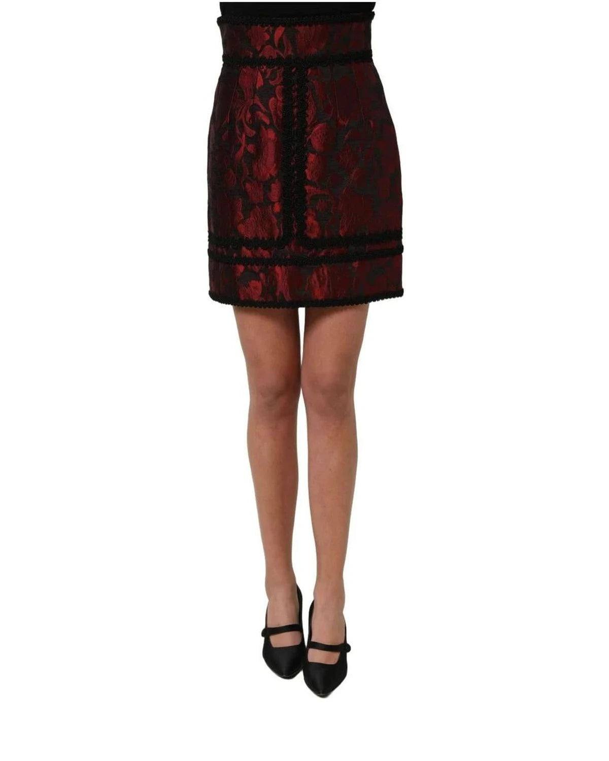 Dolce & Gabbana Skirt in red, Acetate — view 2