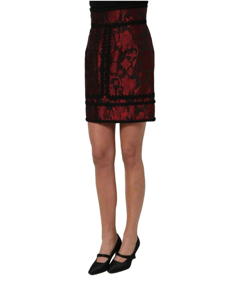 Dolce & Gabbana Skirt in red, Acetate — view 4