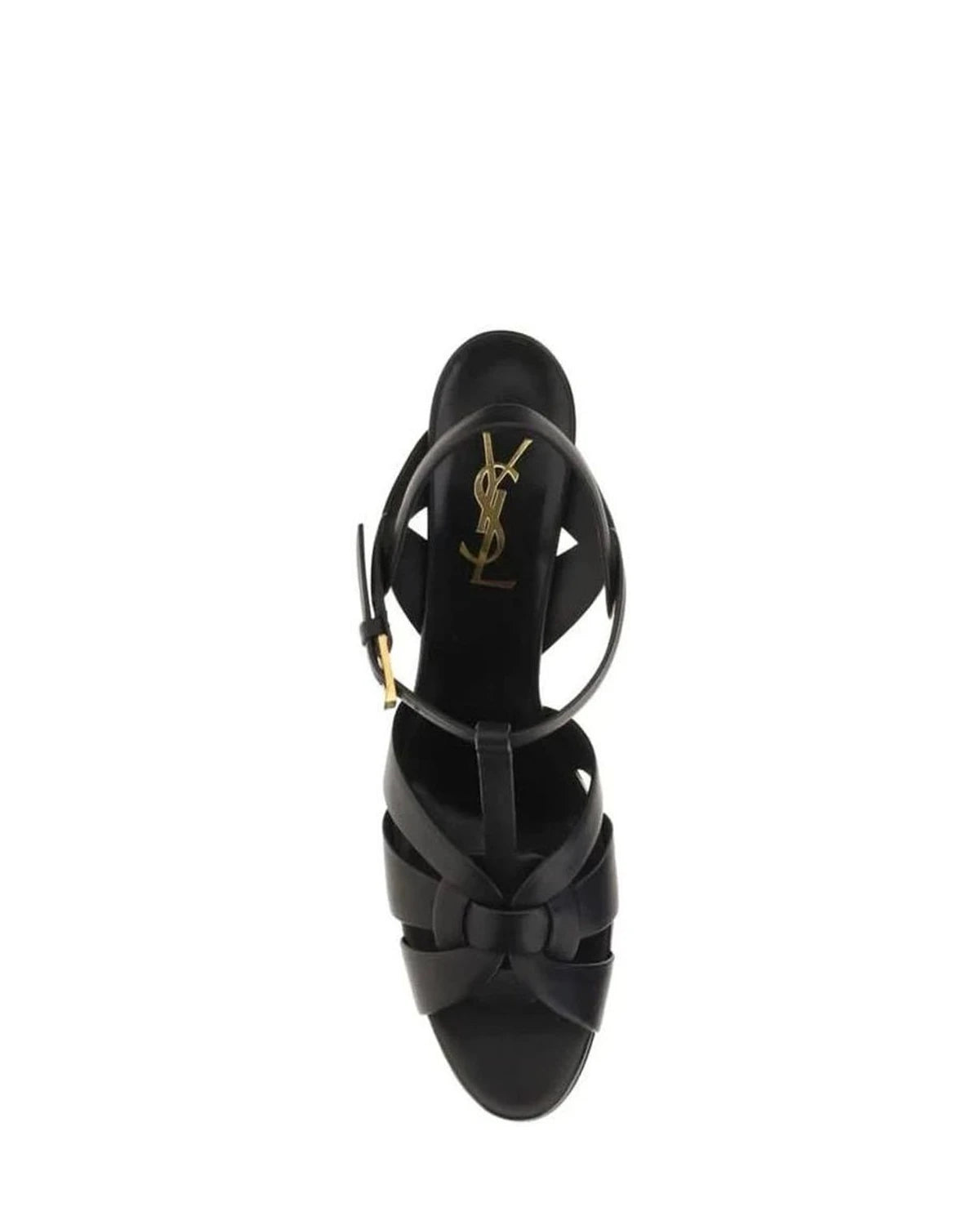 Saint Laurent Black Platform Sandals 
