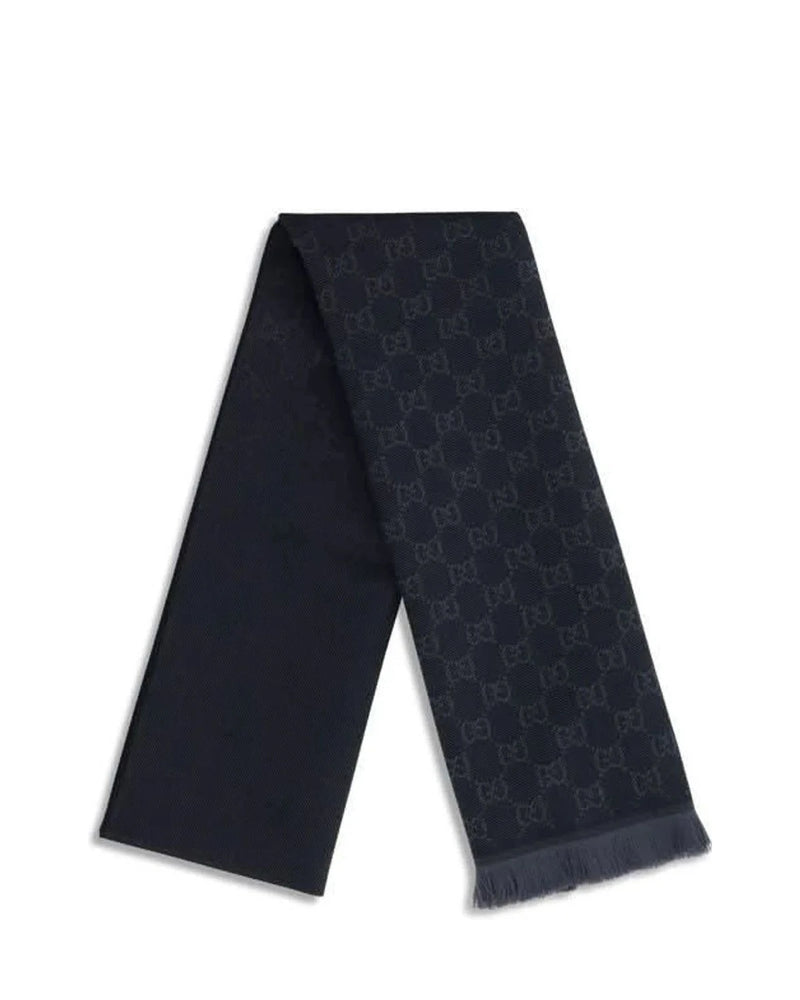 Gucci Scarves & Shawl in navy, Wool — view 2