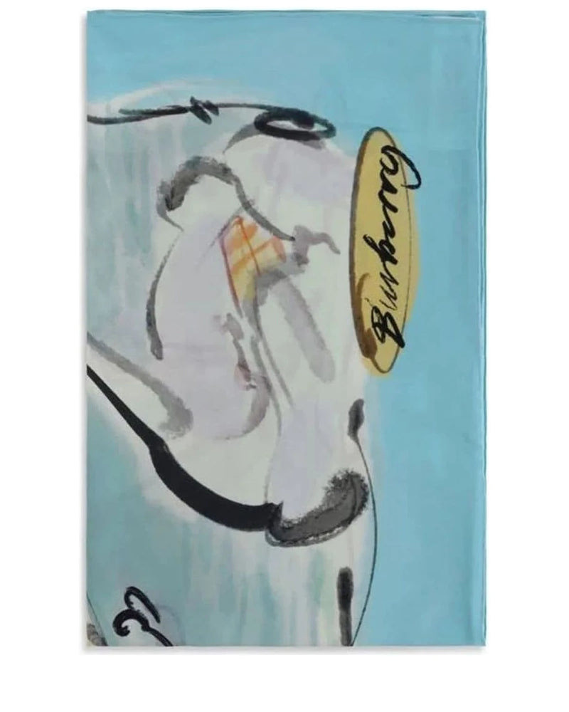 Burberry Scarves & Shawl in blue, Silk