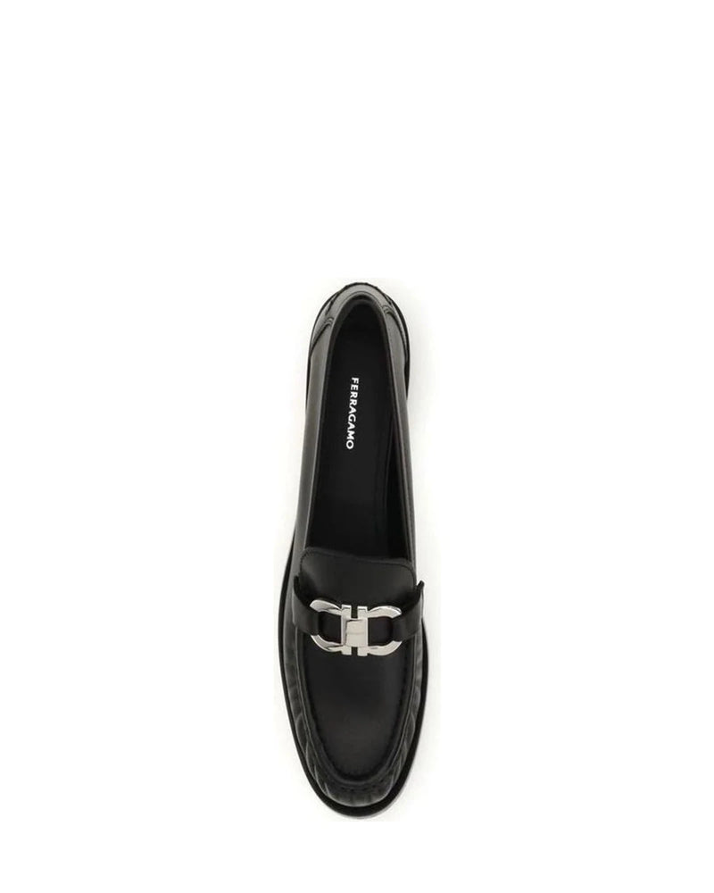 Ferragamo Black Loafers 