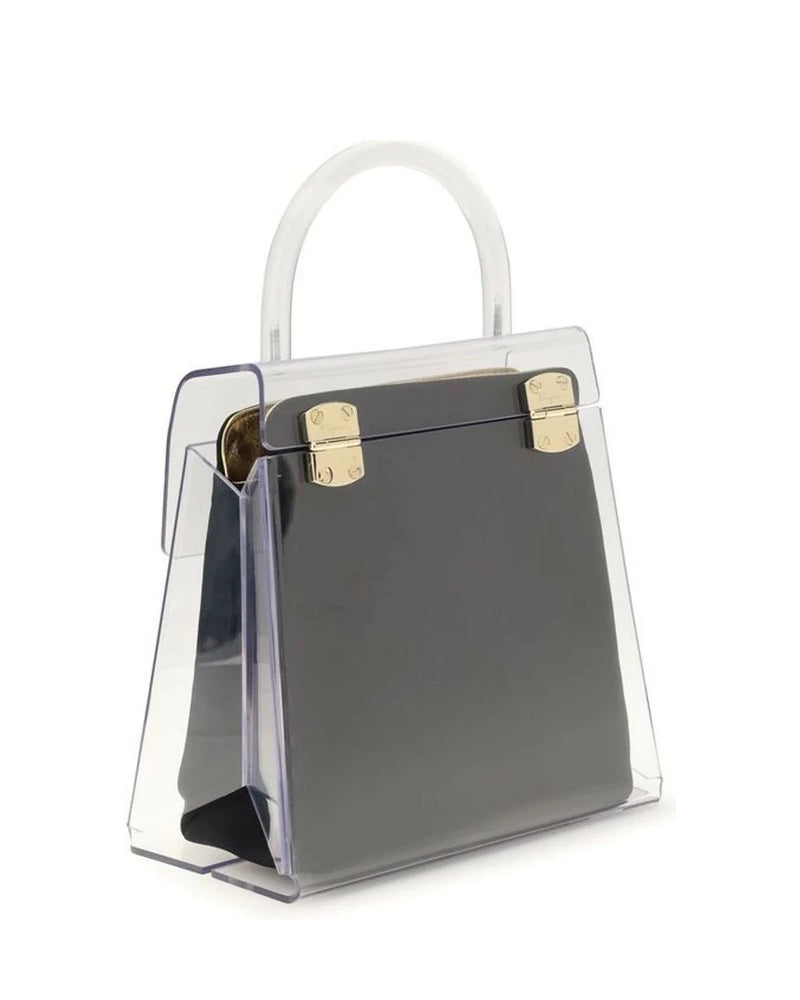 Ferragamo Black Shopping Tote 