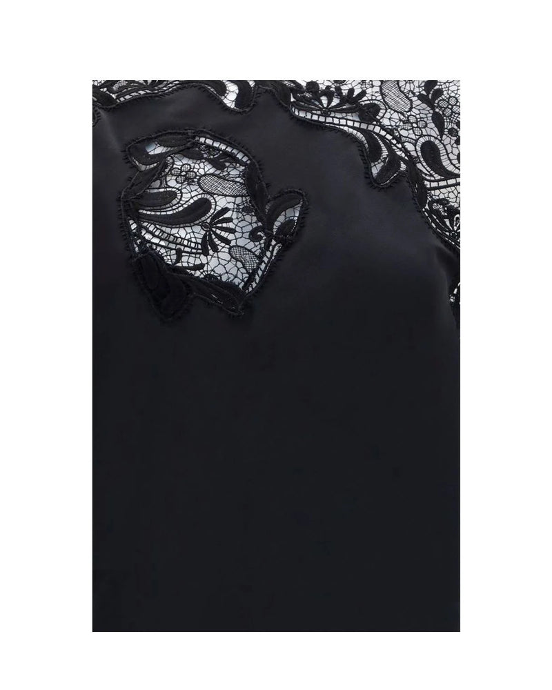 Black Silk Cocktail Dress 