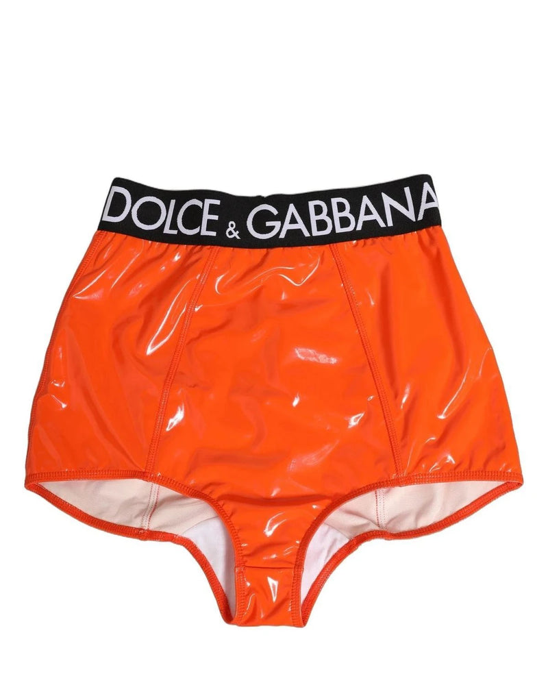 Dolce & Gabbana High Waisted Brief in orange, Elastane — view 3