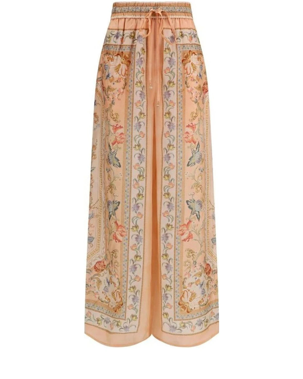 Zimmermann Palazzo Pant in orange, Silk