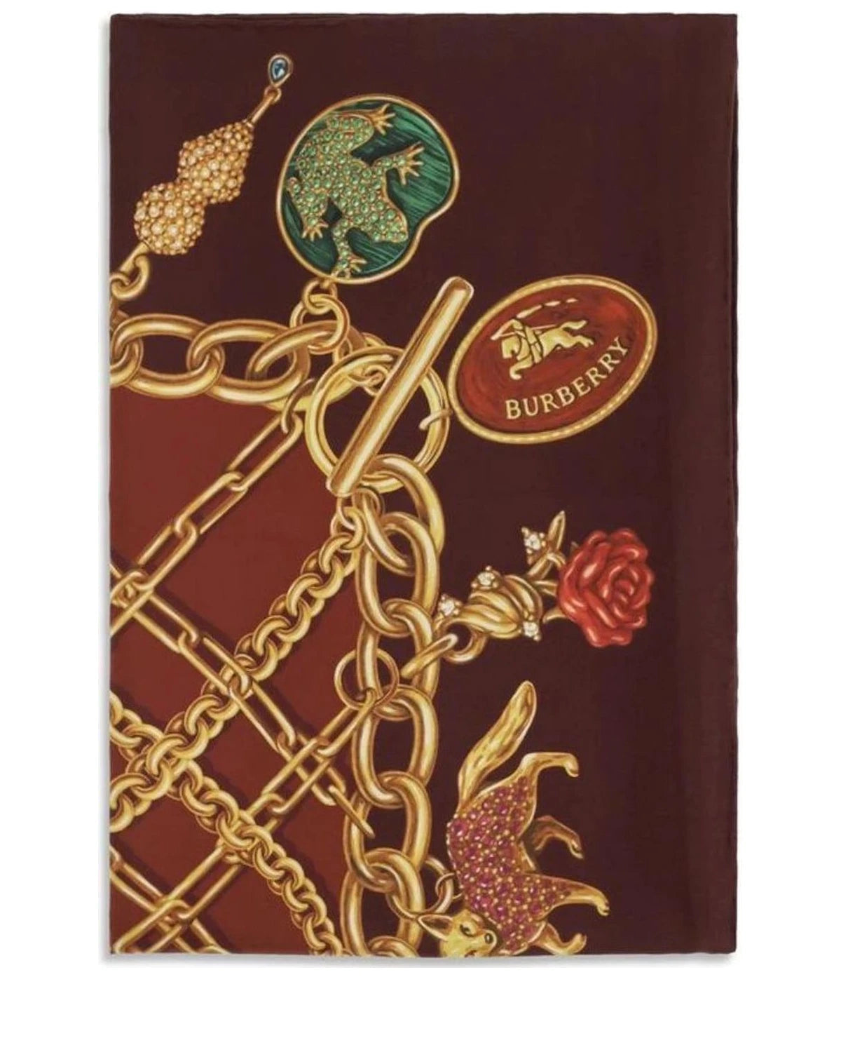 Burberry Scarves & Shawl in red, Silk