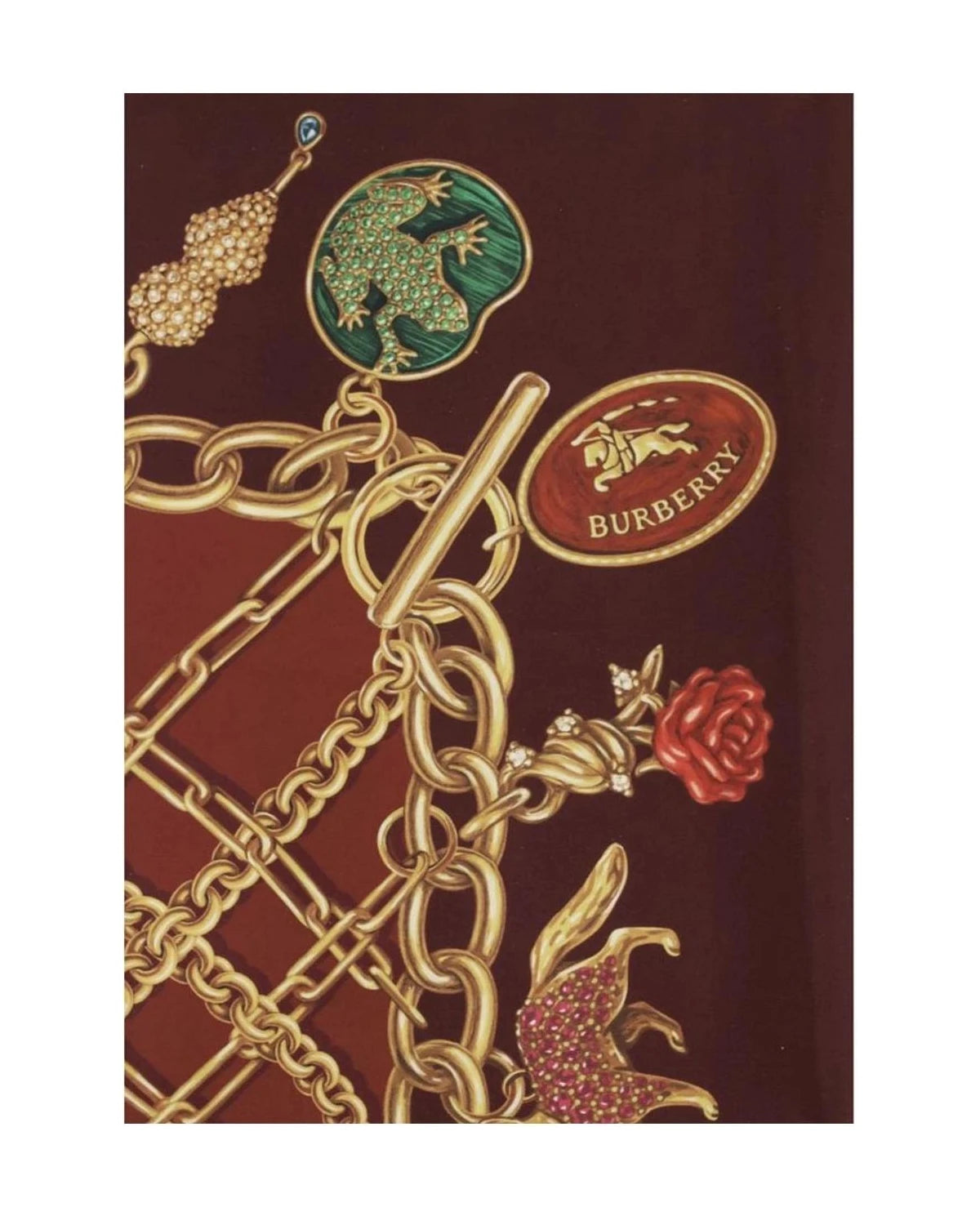 Burberry Scarves & Shawl in red, Silk — view 3