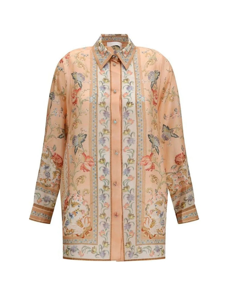 Zimmermann Dress Shirt in beige, Silk