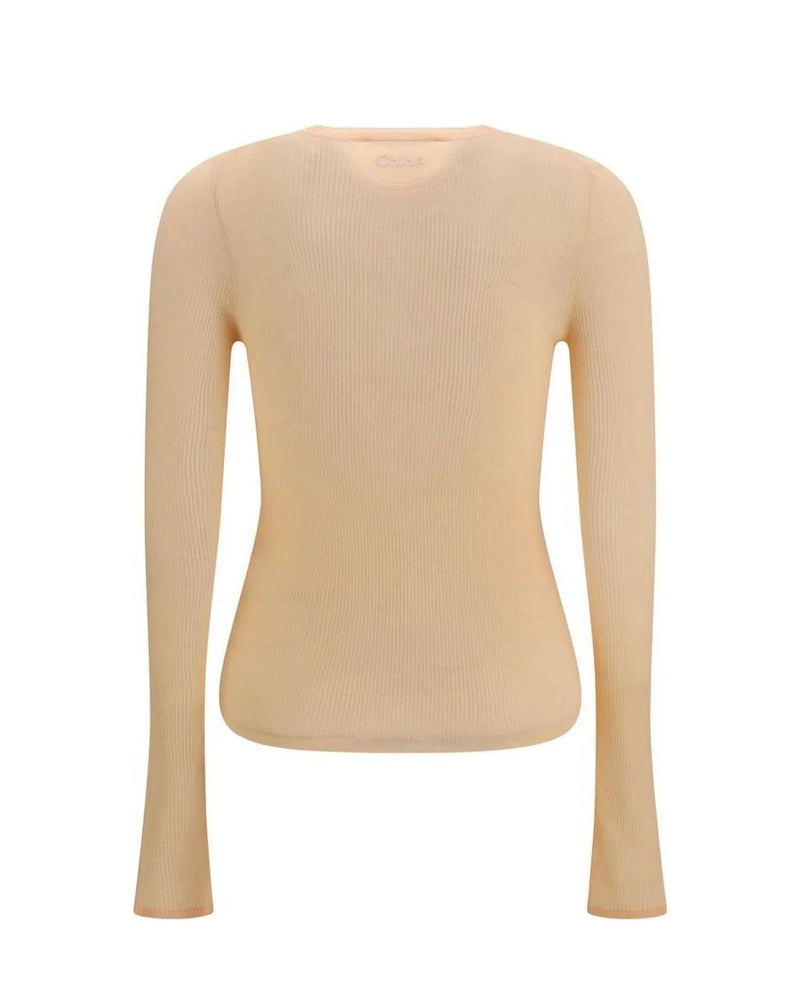 Chloé Sweater in orange, Wool — view 2