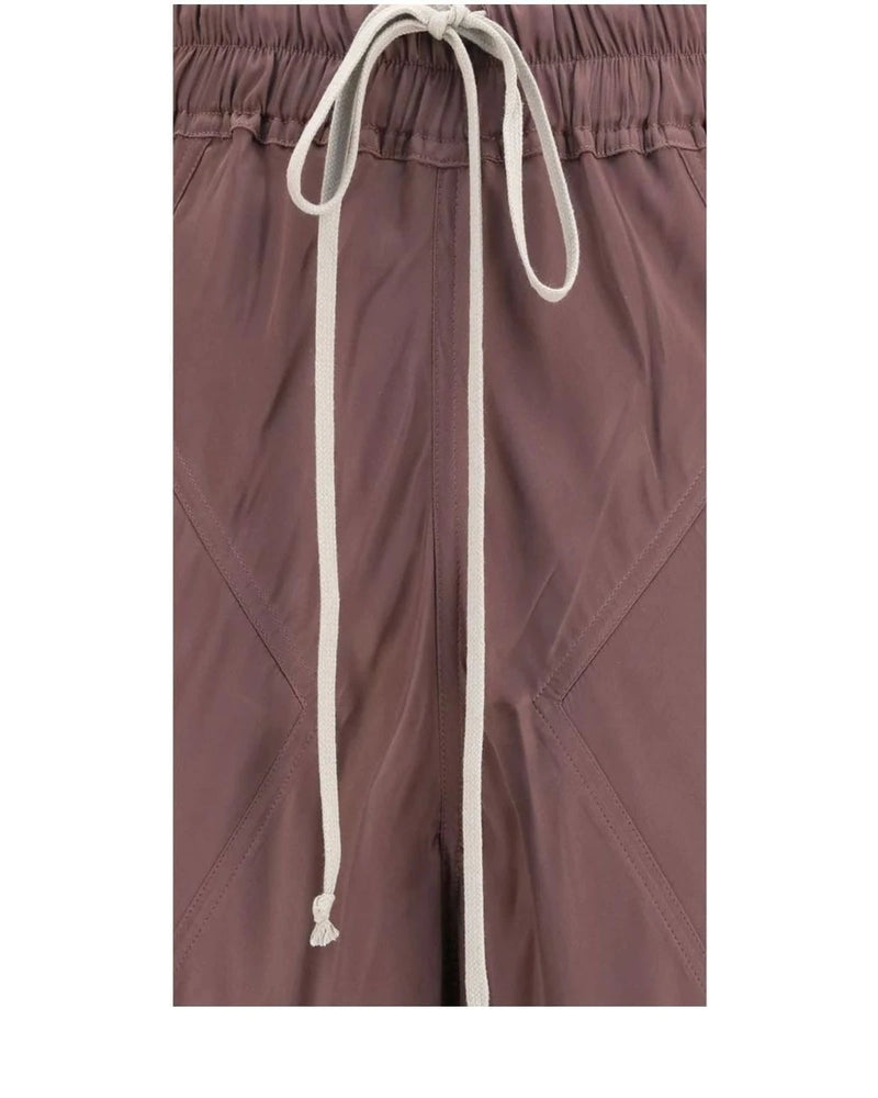 Rick Owens Palazzo Pant in brown, Silk — view 3