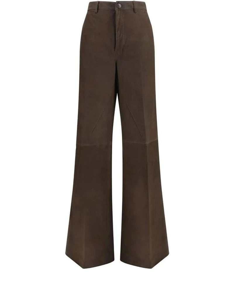 Rick Owens Palazzo Pant in brown, Calf Leather