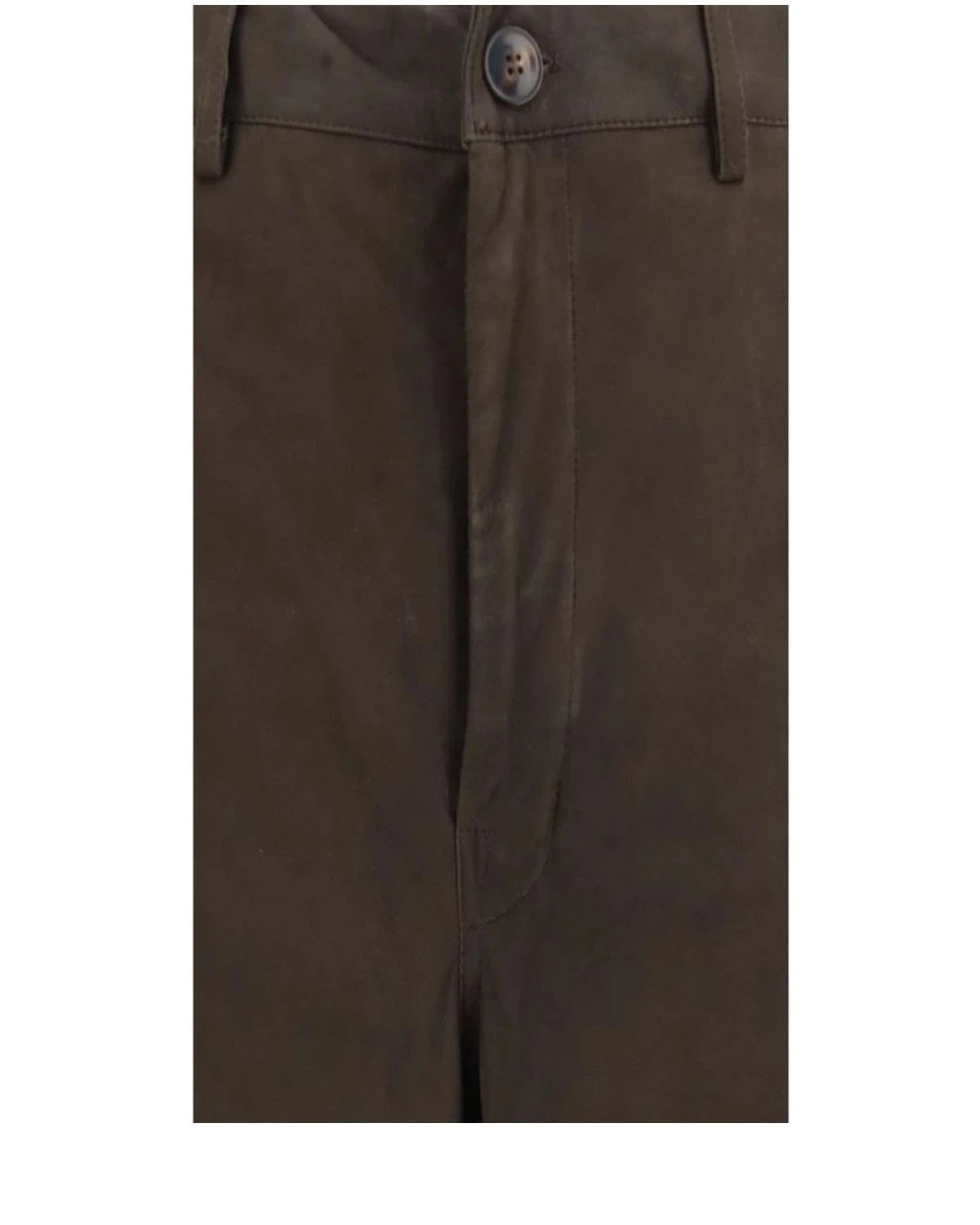 Rick Owens Palazzo Pant in brown, Calf Leather — view 3