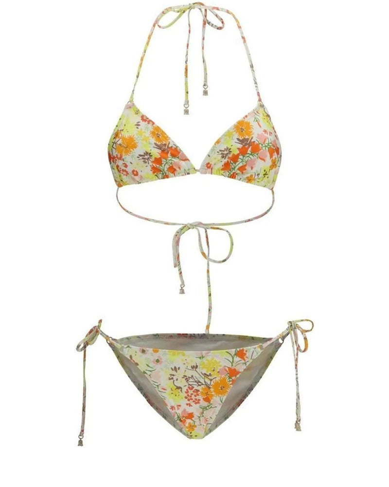 Zimmermann Classic Bikini in beige, Polyamide