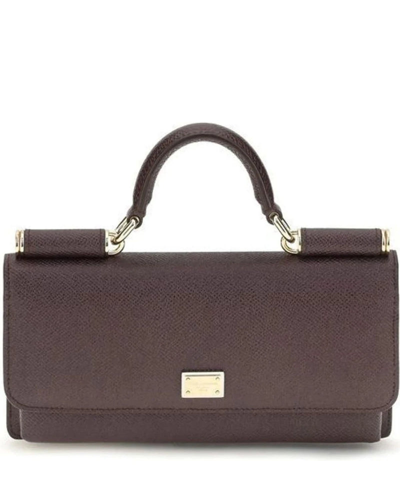 Dolce & Gabbana Brown Satchel Bag 