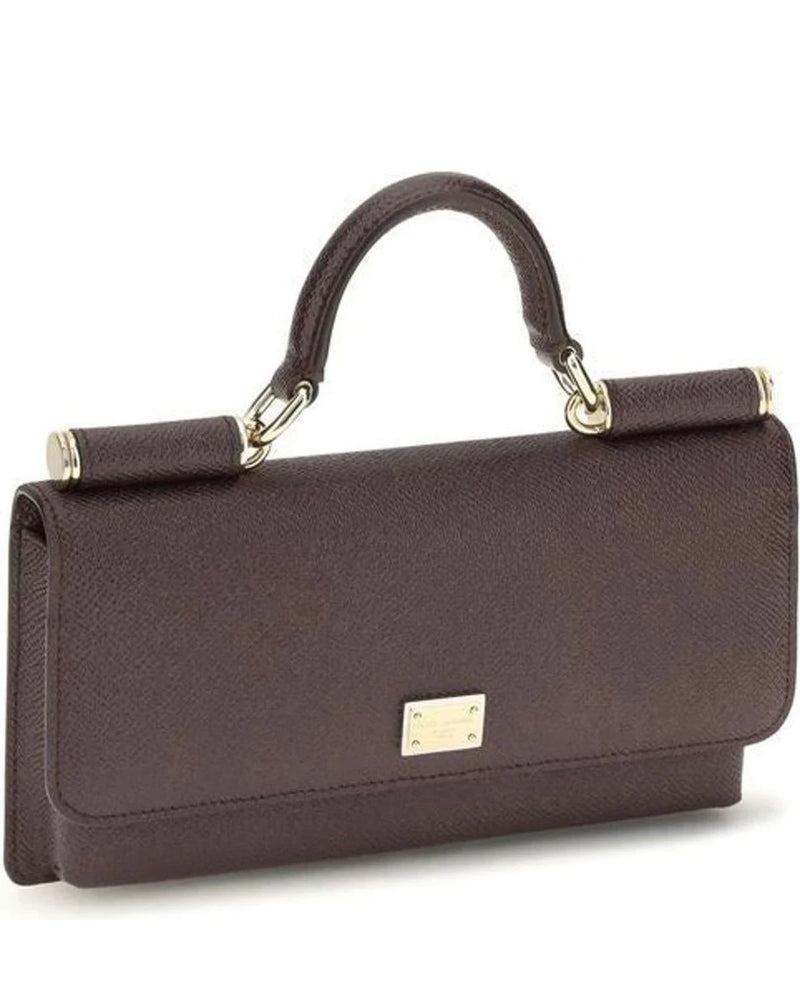 Dolce & Gabbana Brown Satchel Bag 