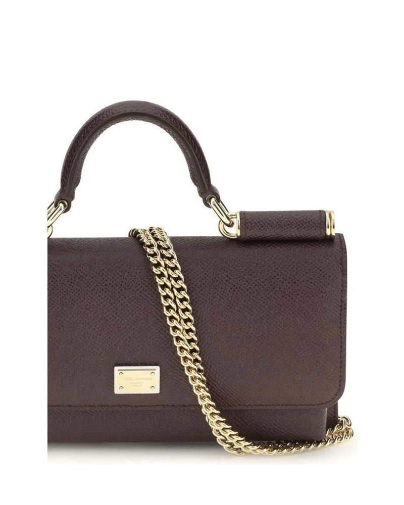 Dolce & Gabbana Brown Satchel Bag 