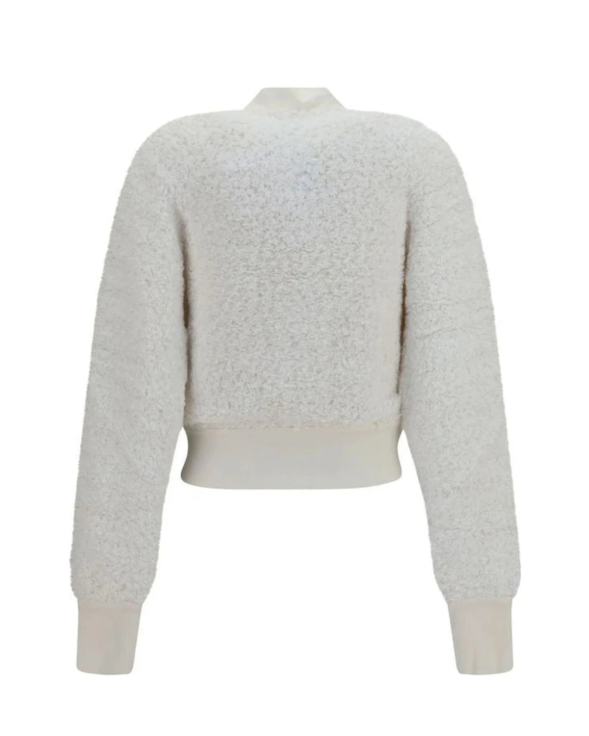 Balmain Bomber Jacket in white, Viscose — view 2