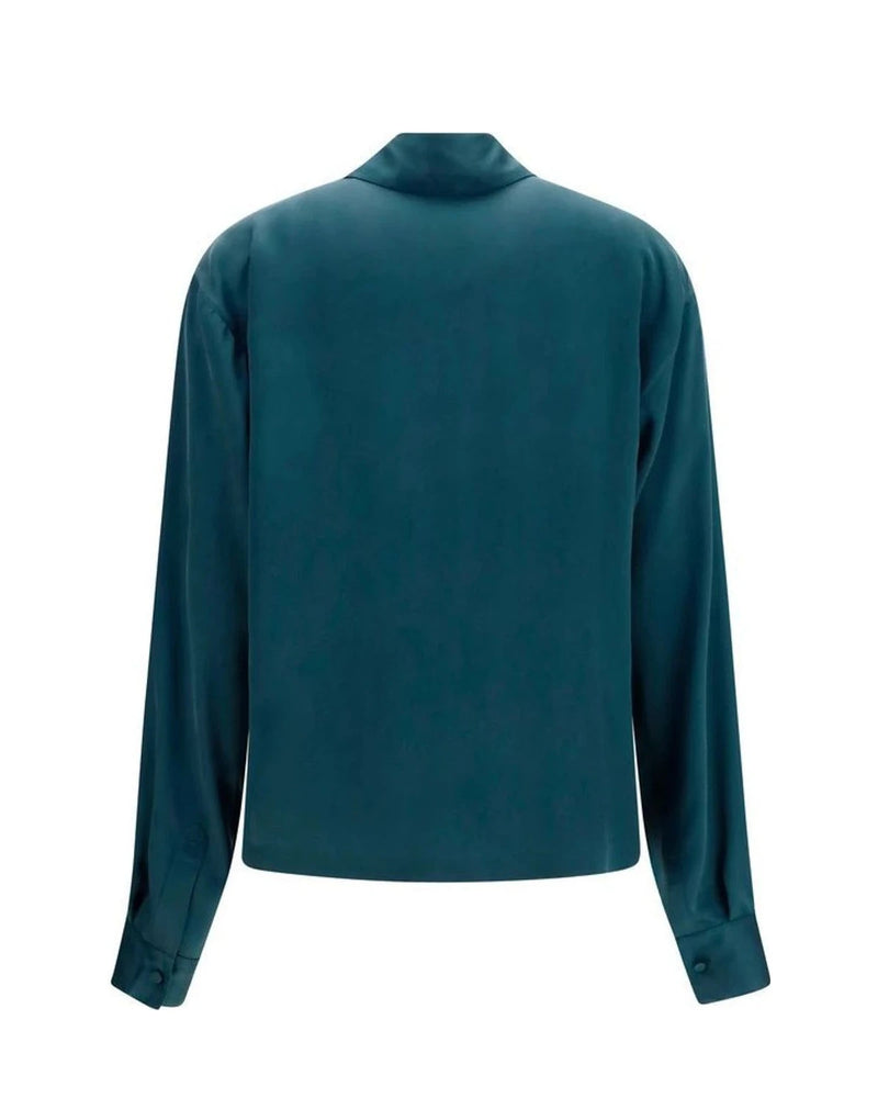 Tom Ford Blouse in blue, Silk — view 2