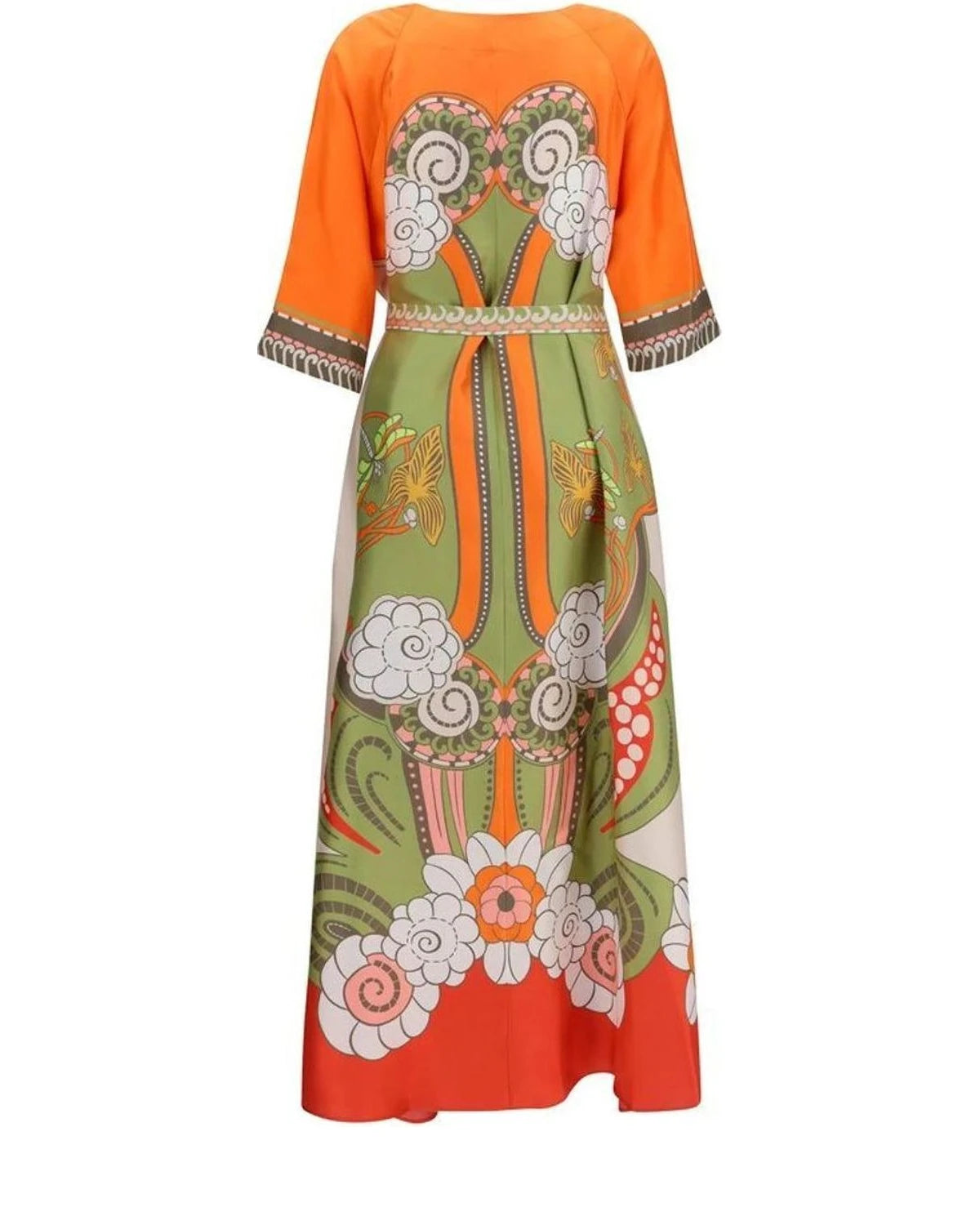 La Double J Dresse in orange, Silk — view 2