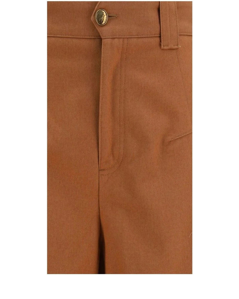 Chloé Trouser in orange, Cotton — view 3
