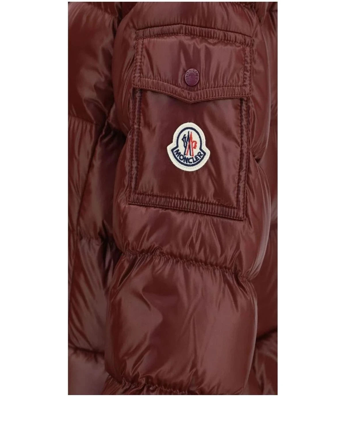 Moncler Puffer Jacket in red, Polyamide — view 3
