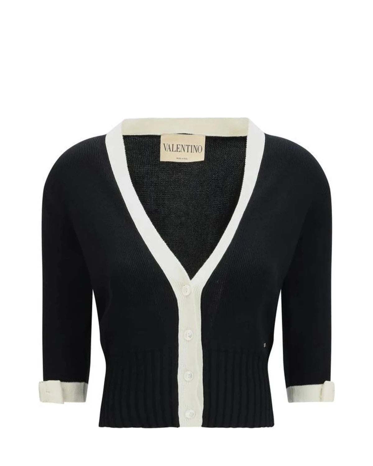 Valentino Garavani Cardigan in black, Cotton