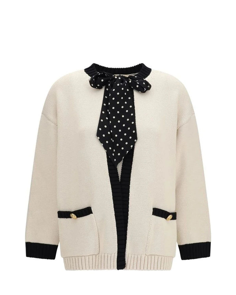 Valentino Garavani Cardigan in beige, Cotton