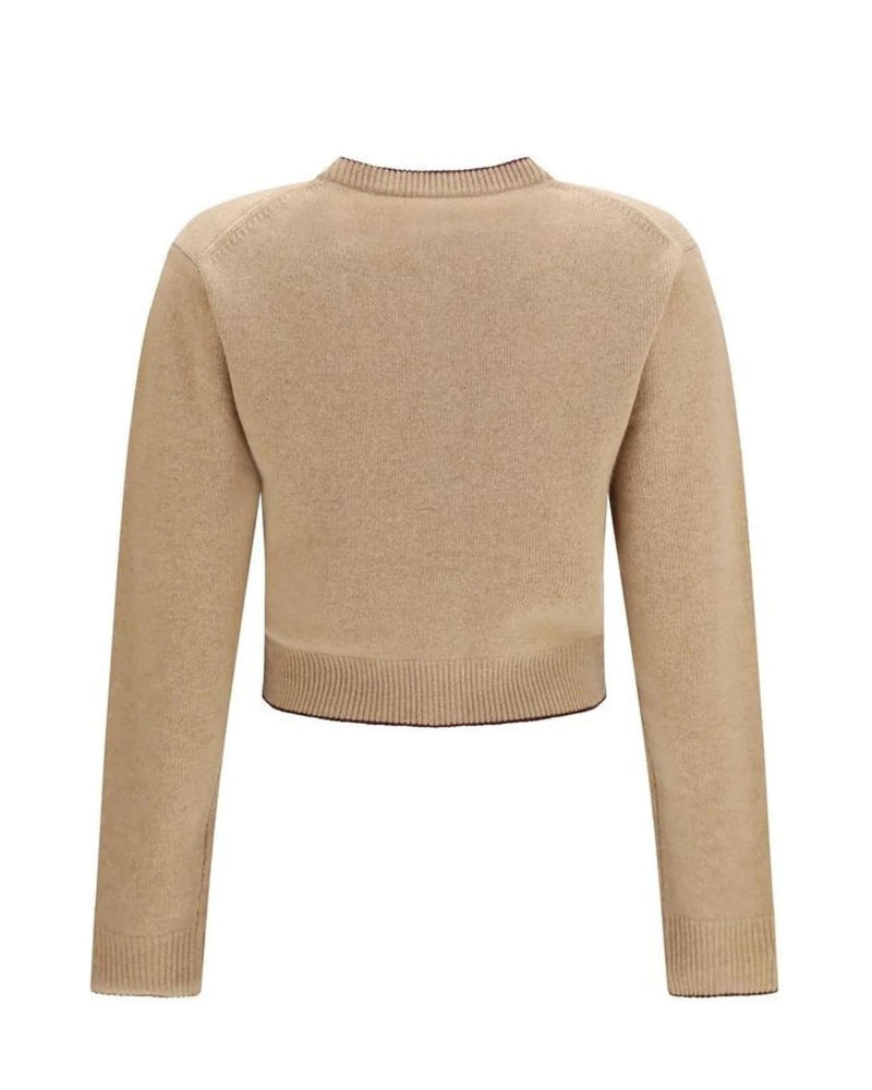 Chloé Cardigan in beige, Merino Wool — view 2