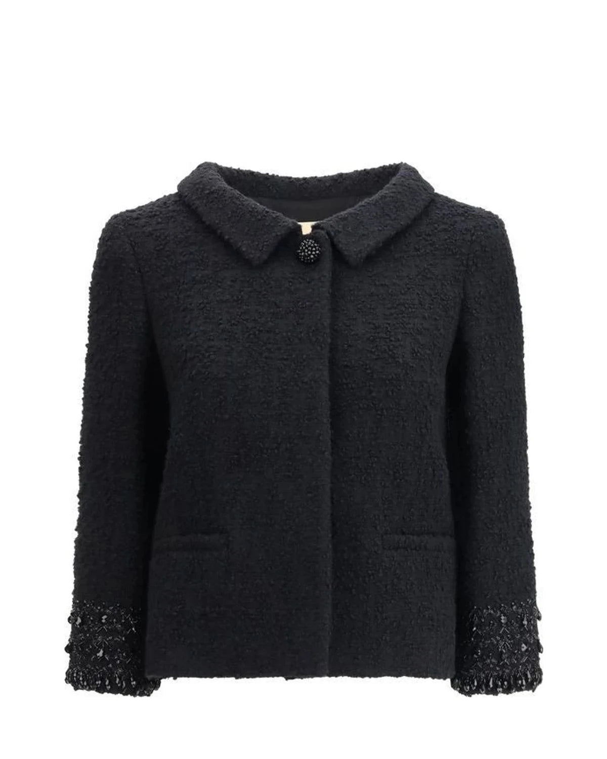 Valentino Garavani Bolero Jacket in black, Fleece Wool