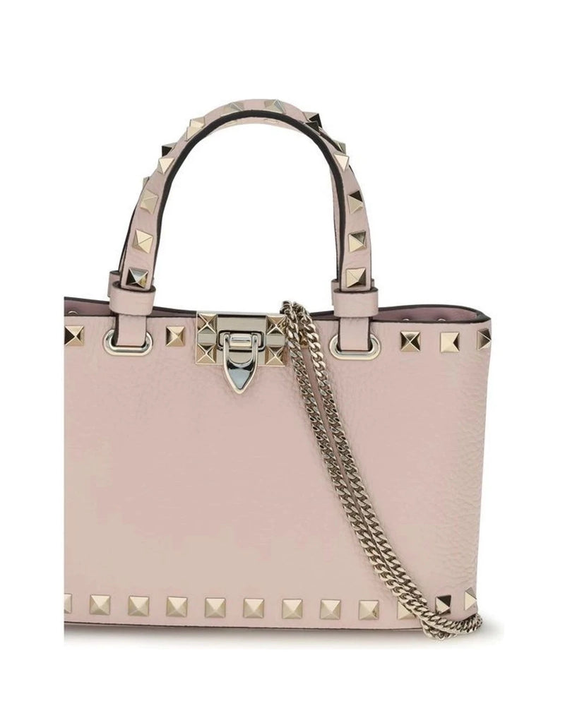 Valentino Garavani Satchel Bag in pink, Calf Leather — view 4