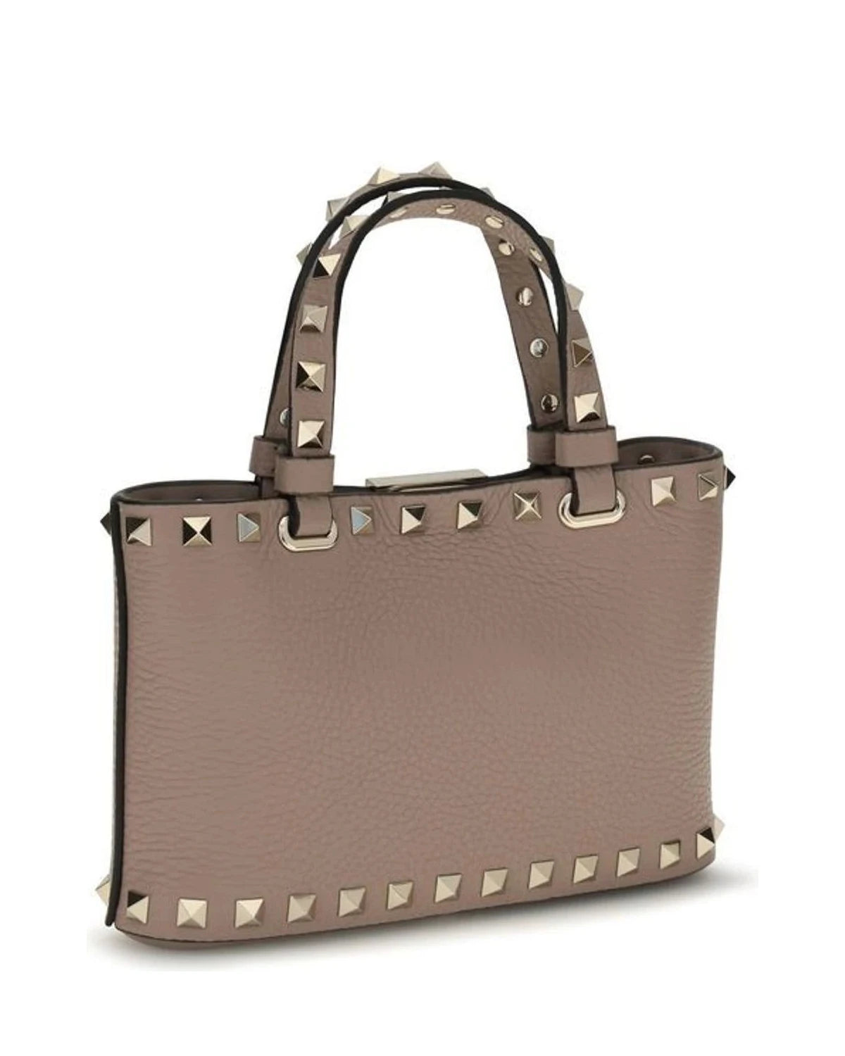 Valentino Garavani Satchel Bag in beige, Calf Leather — view 3