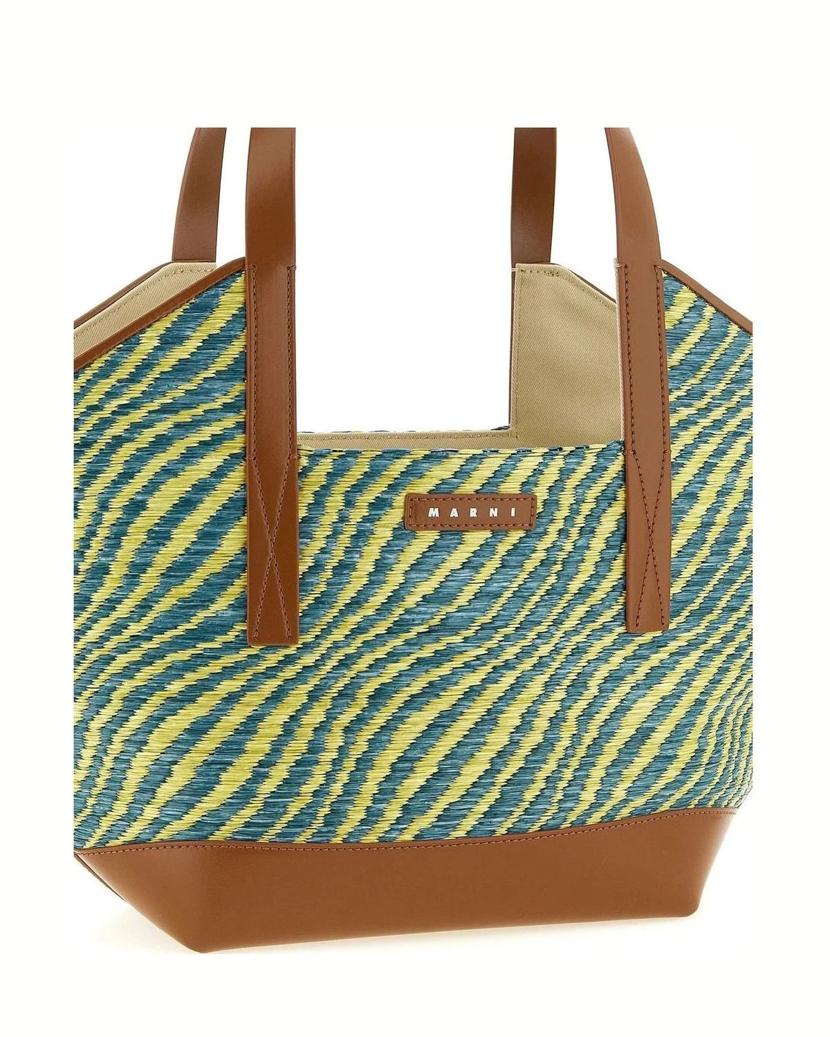 Marni Tote Bag in green, Polyamide — view 3