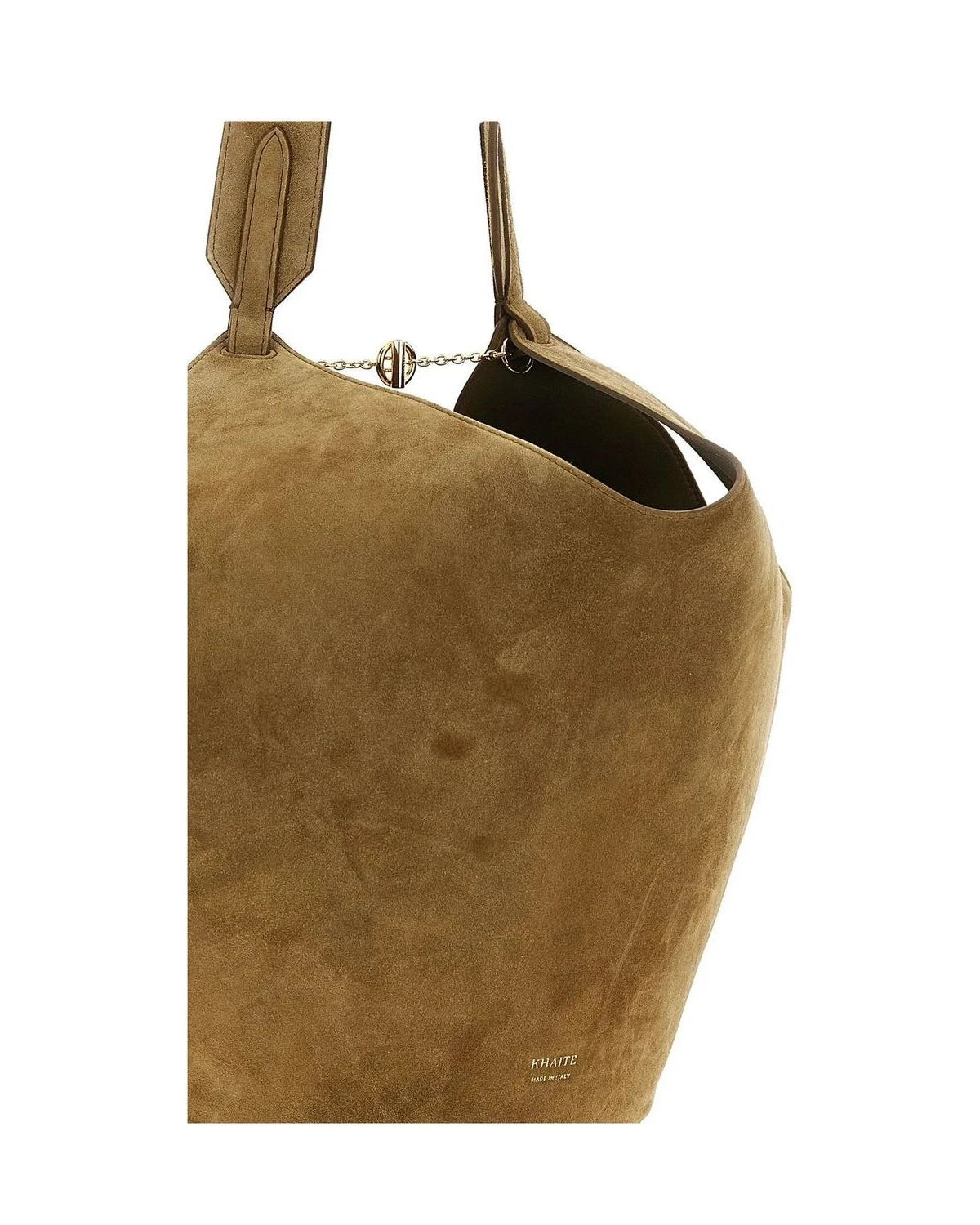 Khaite Tote Bag in brown, Calfskin Leather — view 3