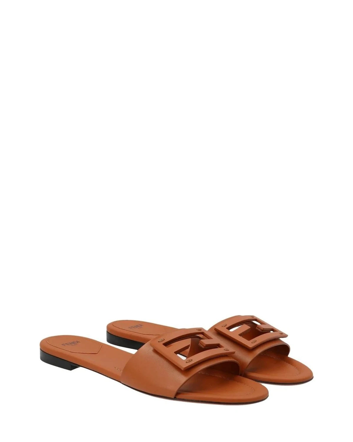 Fendi Brown Slides 