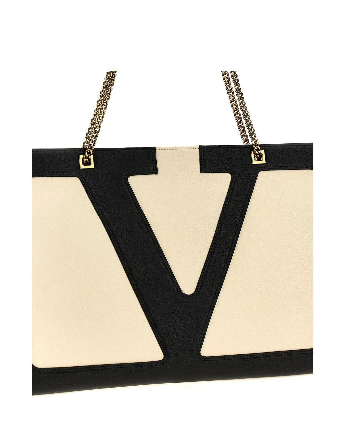 Valentino Garavani Tote Bag in beige, Lamb Leather — view 3