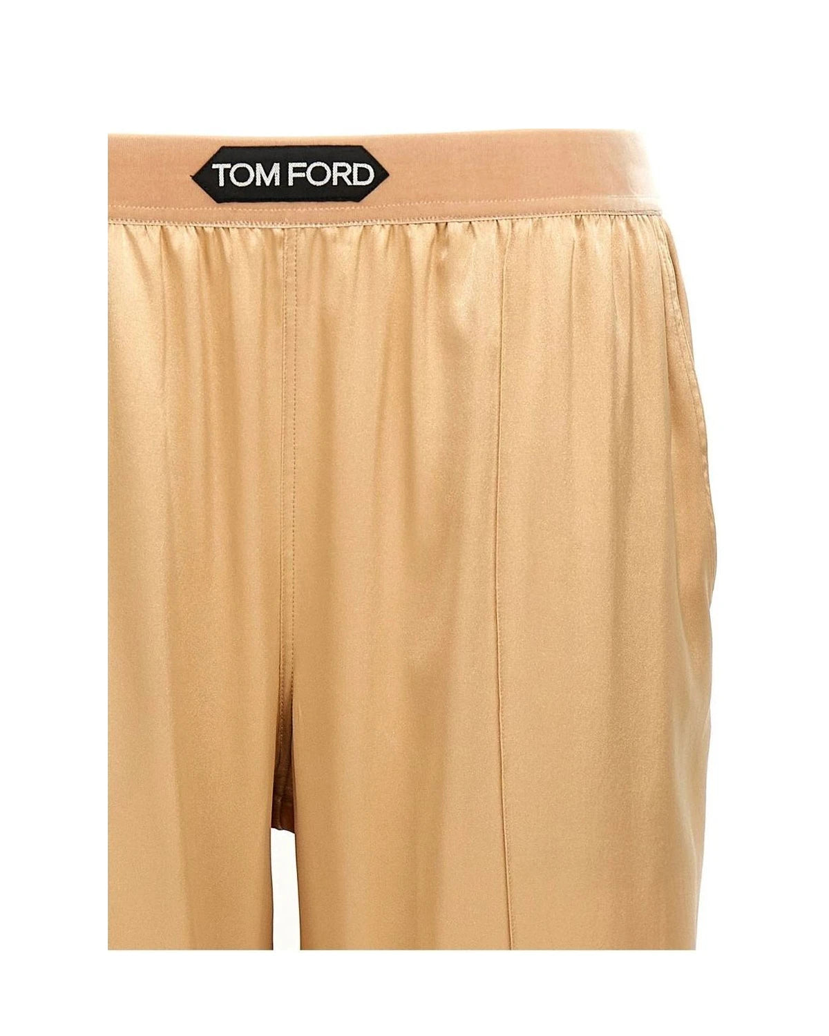 Tom Ford Trouser in beige, Silk — view 3