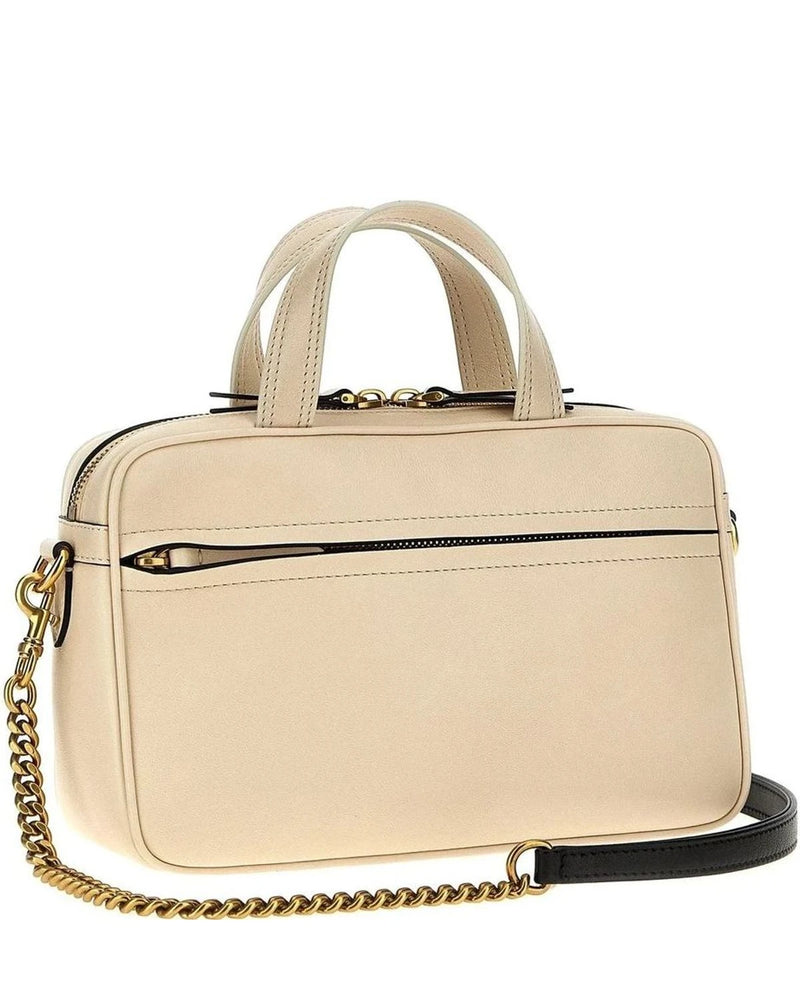 Valentino Garavani Satchel Bag in beige, Lamb Leather — view 3