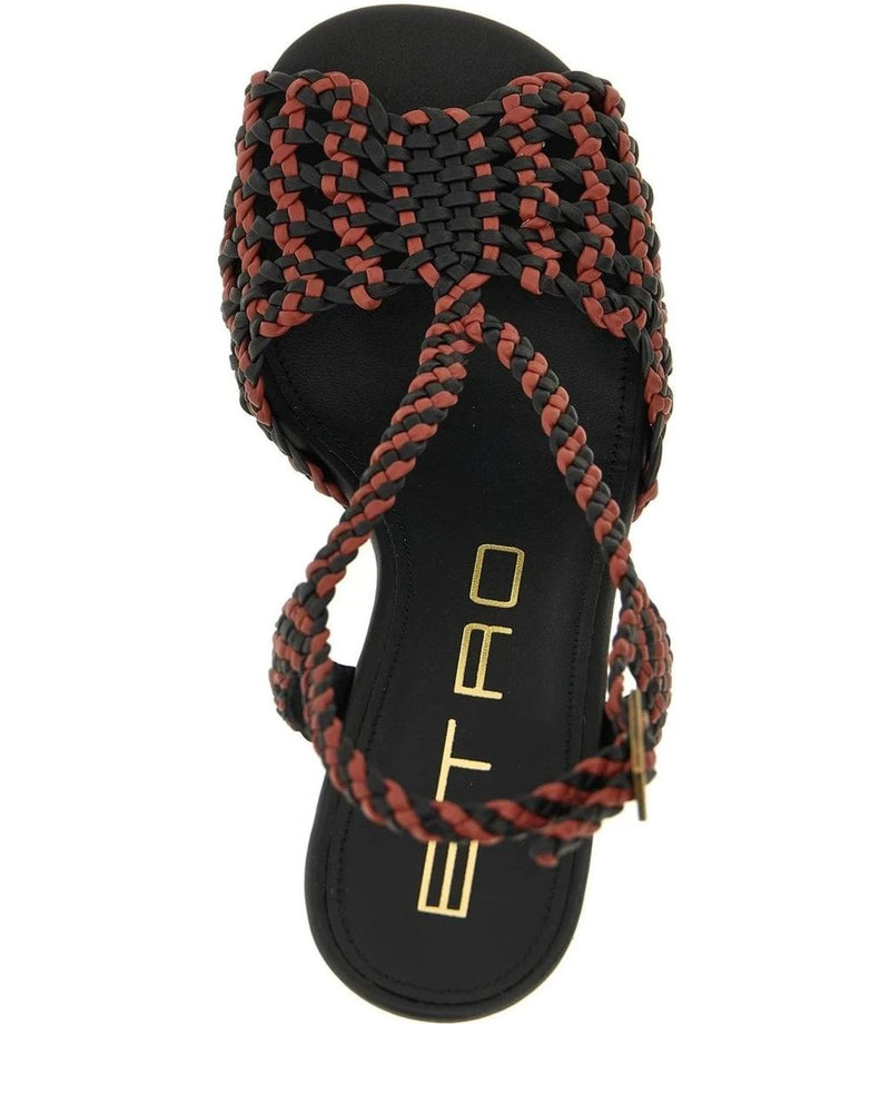 Etro Brown Stiletto Sandals 