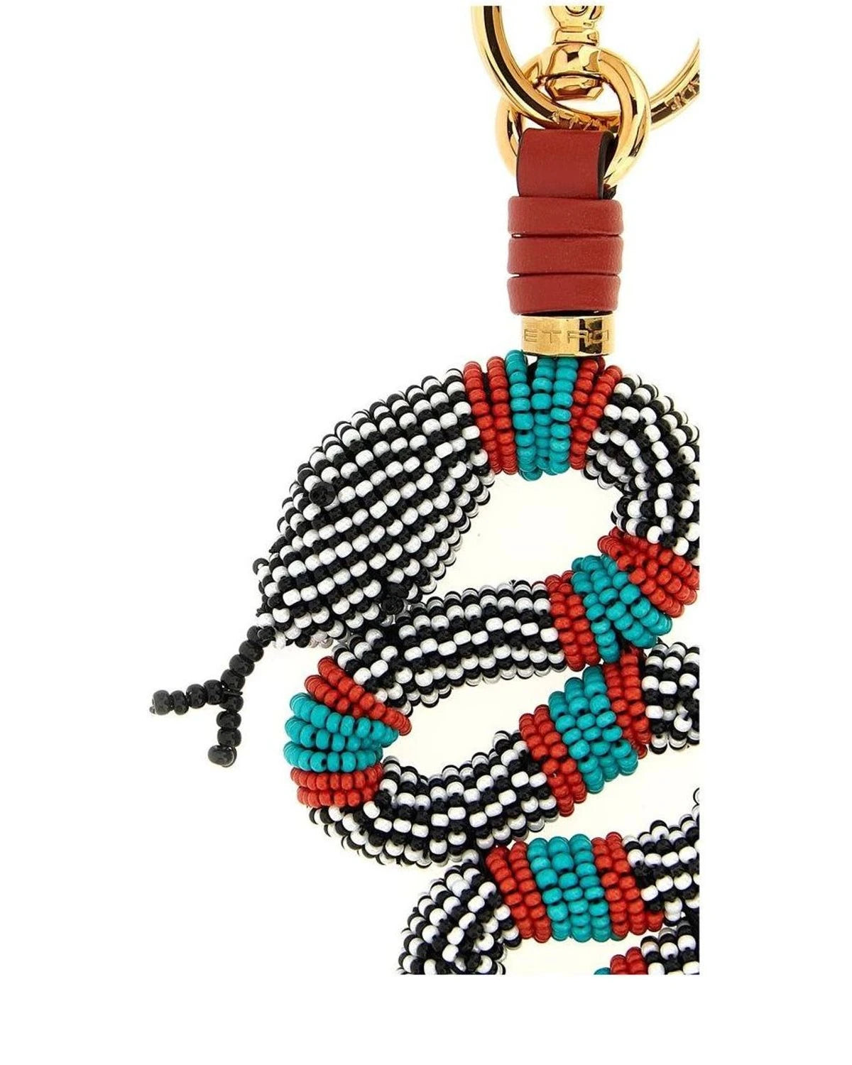 Etro Keychain in multicolor, Glass — view 3