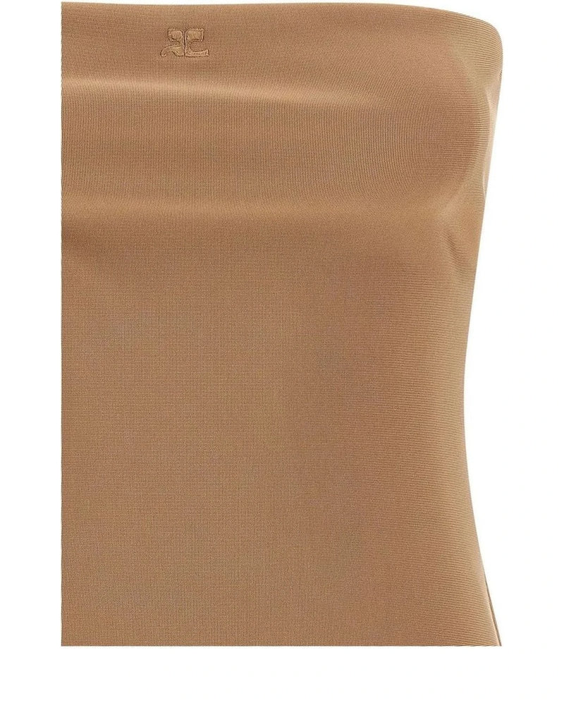 Courrèges Bodysuit in beige, Viscose — view 3