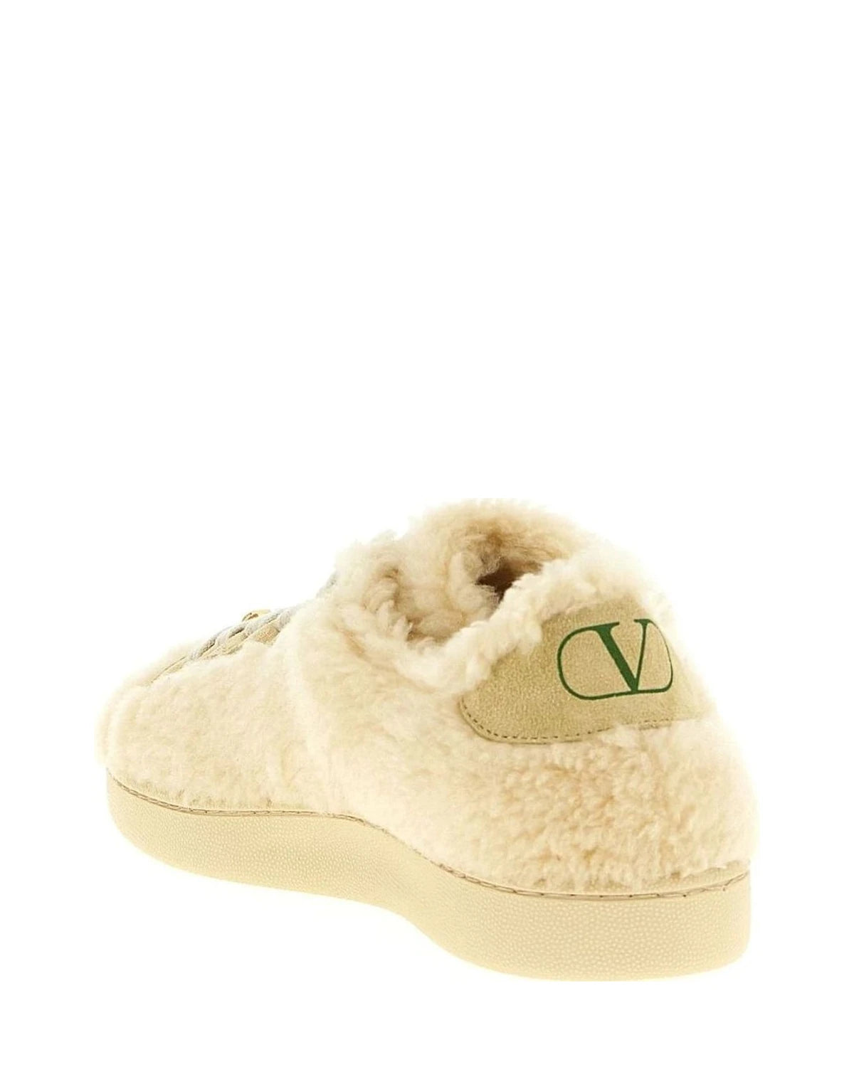 Valentino Garavani Beige Wool Sneakers 