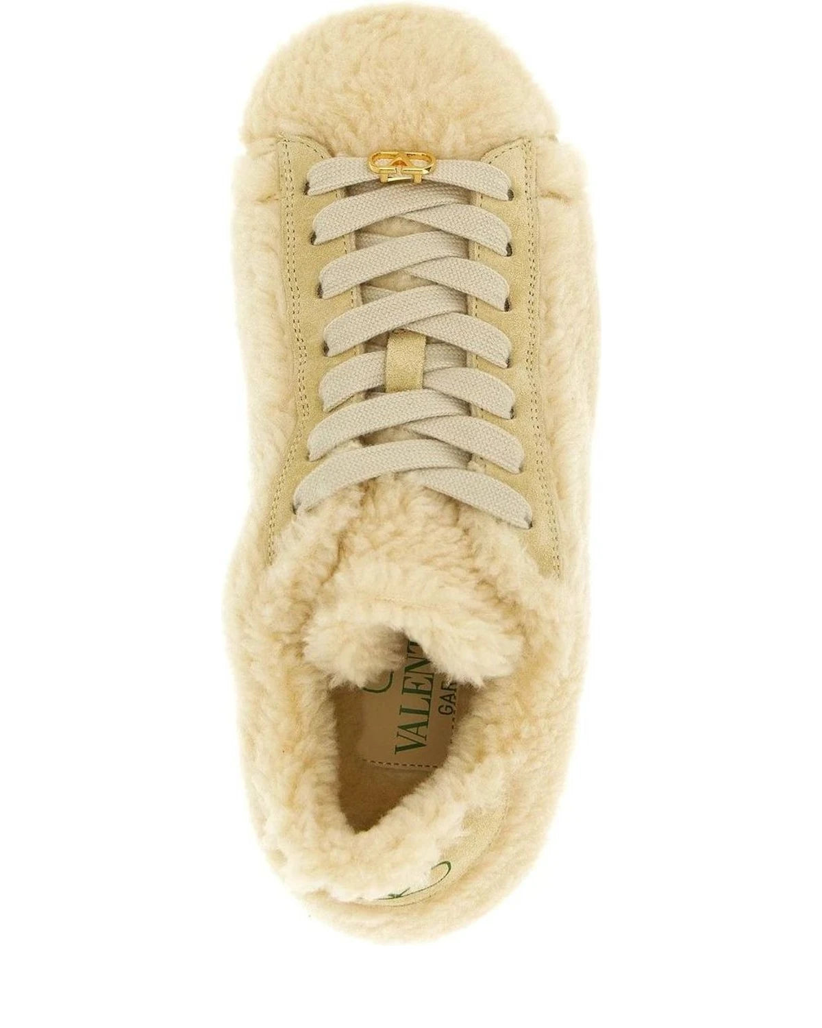 Valentino Garavani Beige Wool Sneakers 