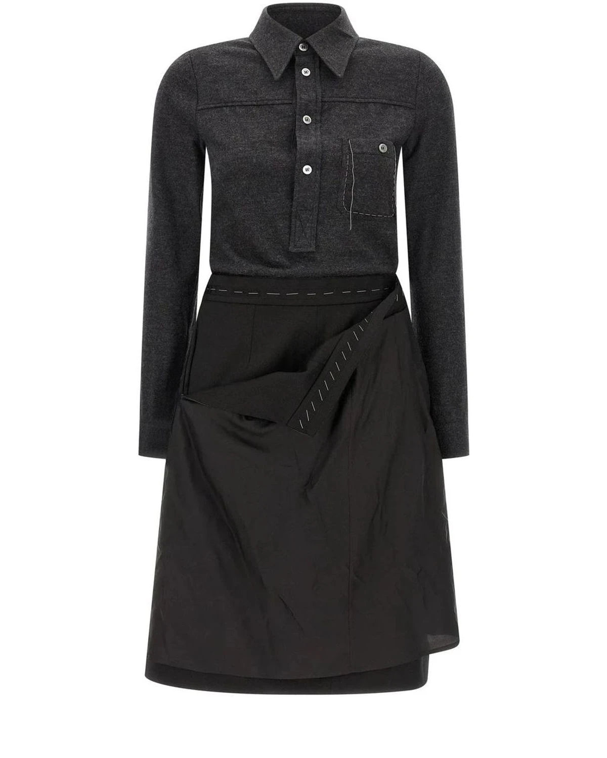 Maison Margiela Dresse in gray, Virgin Wool