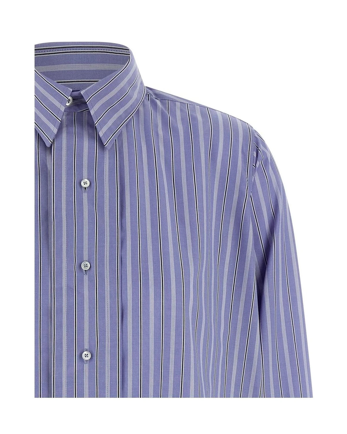 Maison Margiela Dress Shirt in blue, Cotton — view 3