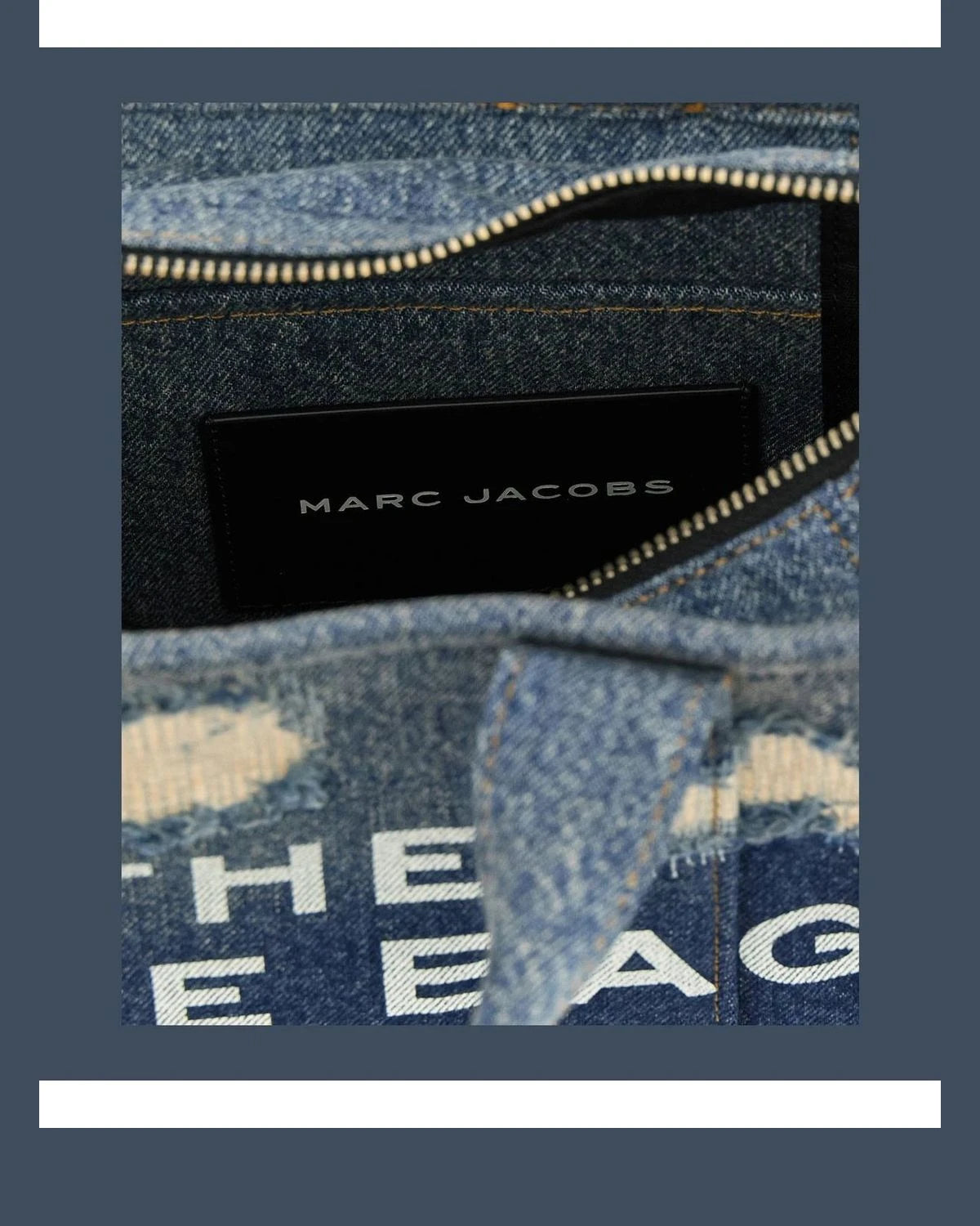 Marc Jacobs Tote Bag in blue, Cotton — view 4