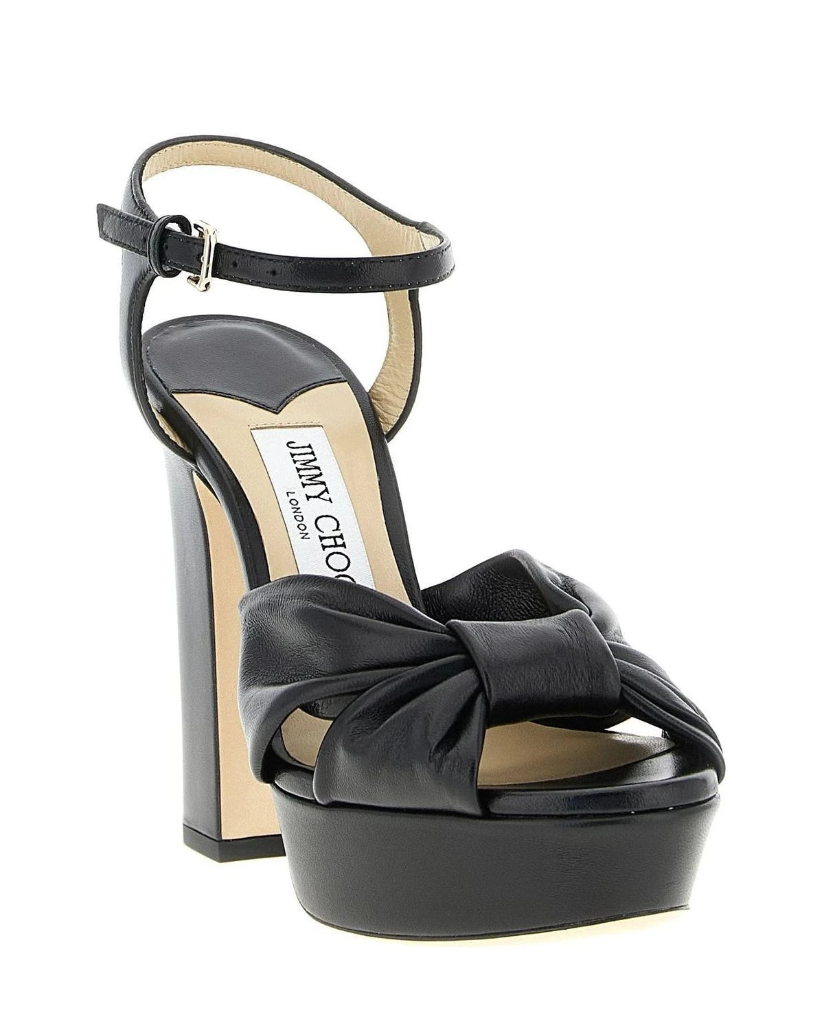 Jimmy Choo Black Stiletto Sandals 